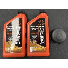Bad Boy Mowers Oil Change Kit For MZ, Avenger, ZT Elite, Maverick Compatible with FR & FS Engine Option Only