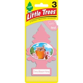 Little Trees 3 Pcs. Cherry Blossom Honey Air Freshener (Pack of 2)