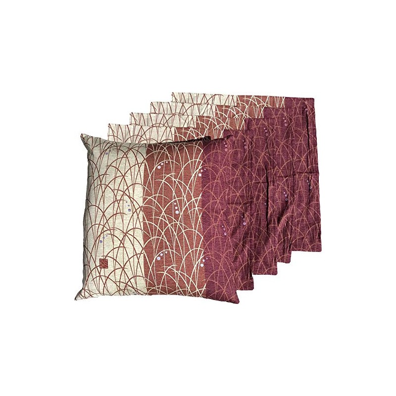 JOYDREAM Zabuton Cover 55 59, Set of 5, Sustainability, Red,