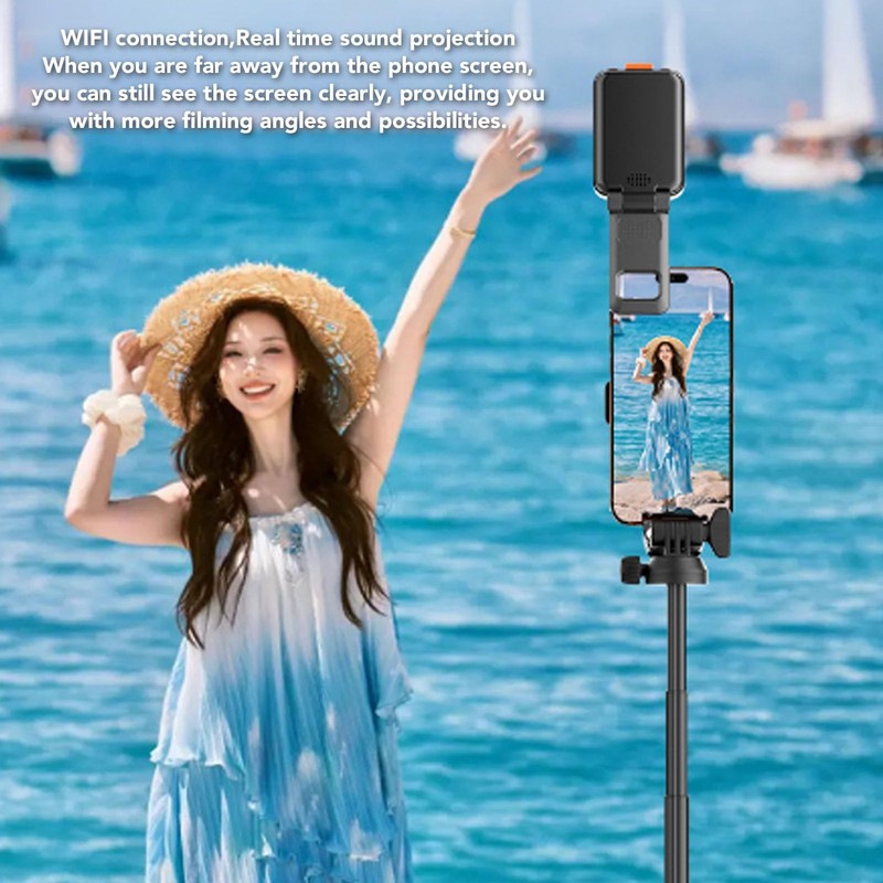 Phone Vlog Selfie Monitor Screen, 2 Inch 1080P HD Bluetooth