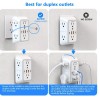 JcBlaon 10 in 1 Wall Outlet Surge Protector with 6