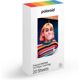 Polaroid Hi Print 2x3 Paper Cartridge, Peel and Stick, 2 Pack (40 Photos) with a Microfiber Cleaning Cloth