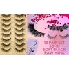 Lashline Fluffy 3D Cat Eye Natural Line Soft Black False