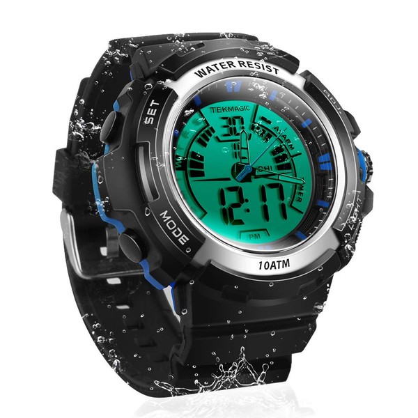 TEKMAGIC 10ATM Waterproof Digital Scuba Diving Watch 100m Underwater for