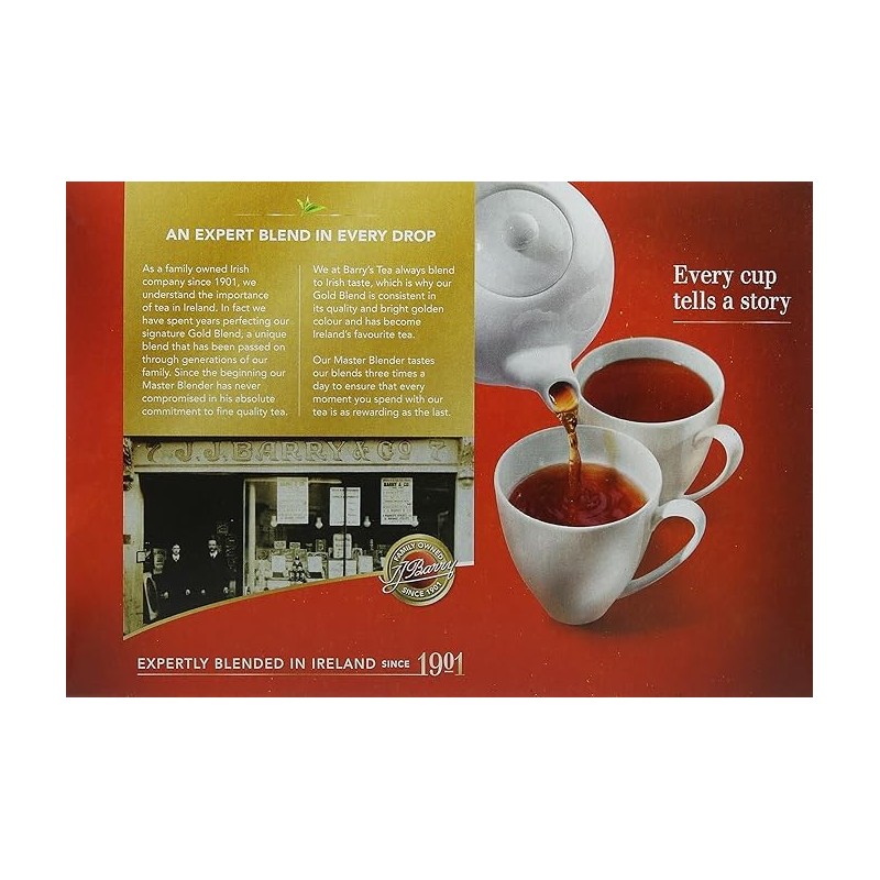 Saras Barry's Gold Blend Teabags 80's - 250g (Pack of