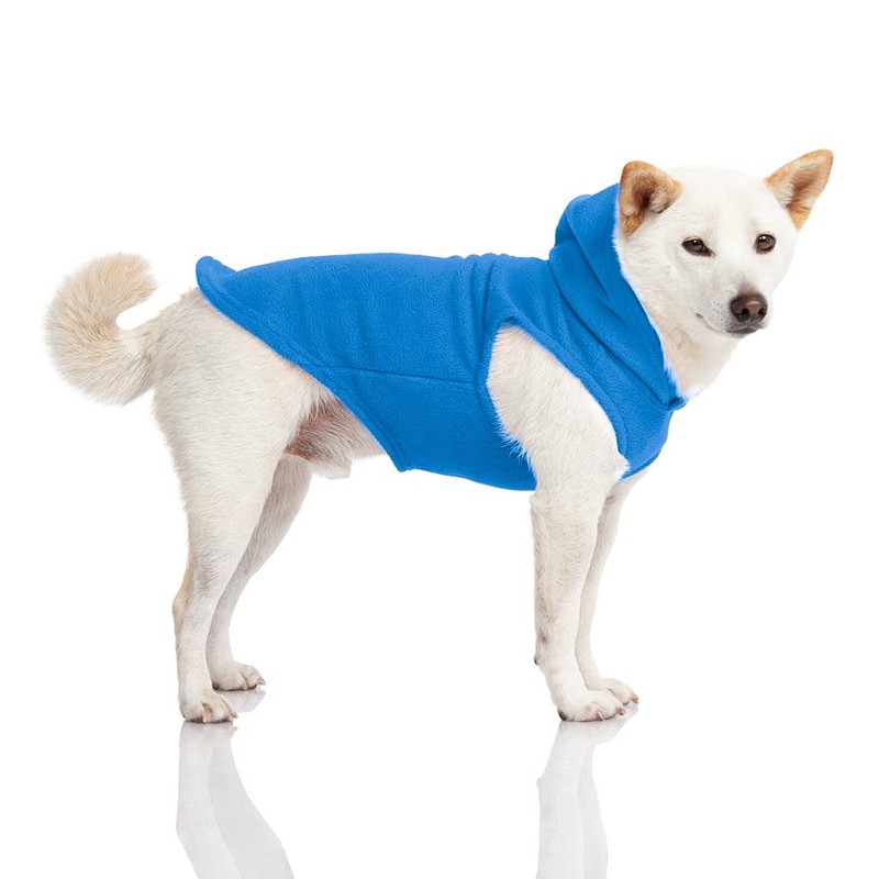 Gooby Fleece Vest Hoodie Dog Sweater - Warm Pullover Dog