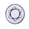 BRTAGG Star of David Kippah, 100% Cotton, White And Blue