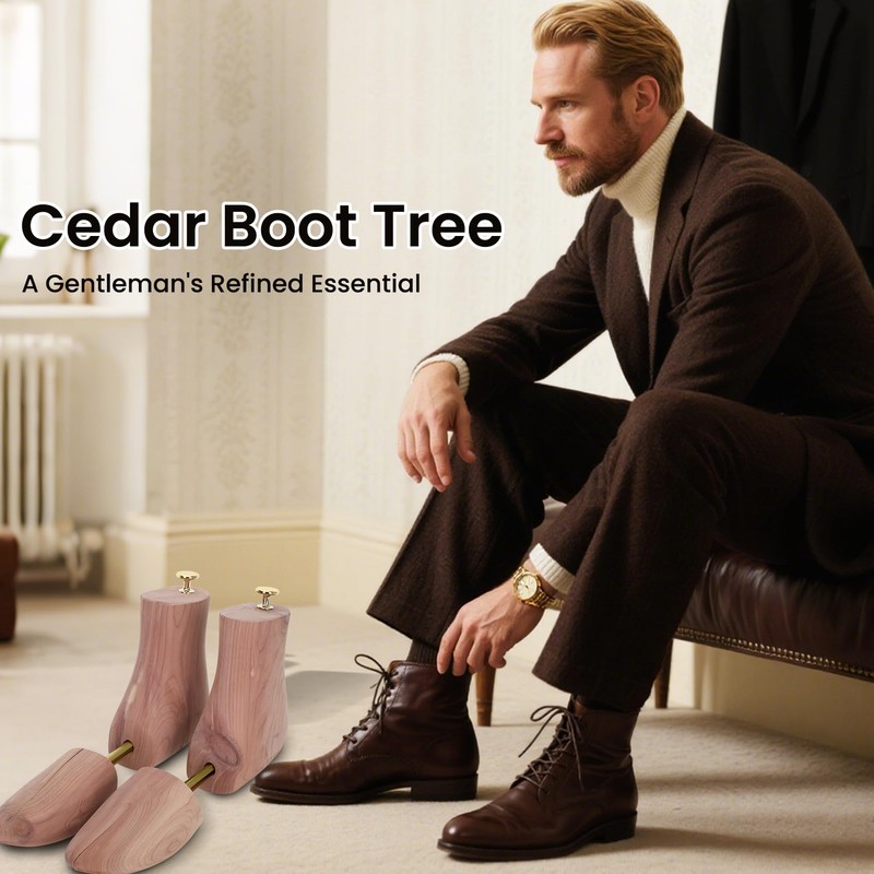 2 Pack Cedar Boot Tree for Man 11.5-12/Woman 13-13.5,The 2