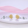 Cycuff 925 Sterling Silver Earrings Stud Earrings Colourful Cubic Zirconia