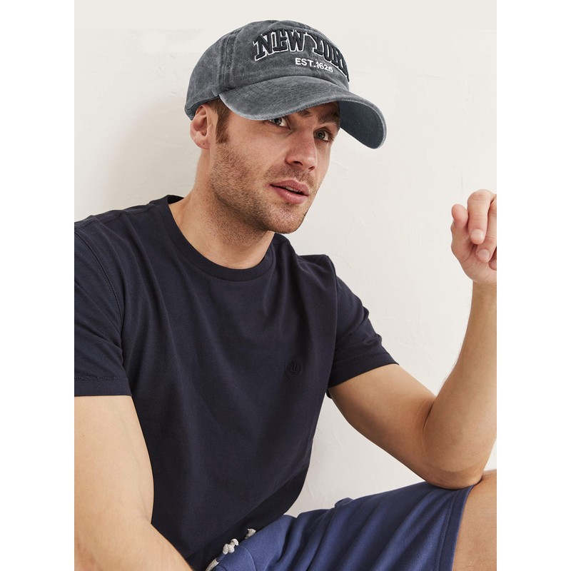 Baseball Hat New-York Distressed-Adjustable-Strapback - Washed Twill Dad Hat Unisex