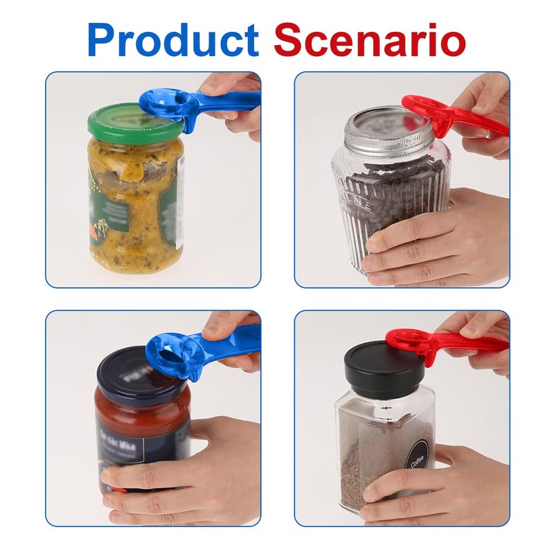 2 Pack Jar Keys,FUNCYboo Jar Key Opener Manual Jar Lid