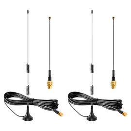 Meshtastic Long Range 915MHz Lora Magnetic Base Antenna with SMA Male for ESP32 LoRa V3 Development Board 915MHz LoRa Module with 10cm IPEX Extension Cable (2 Sets), Slinkdsco ﻿