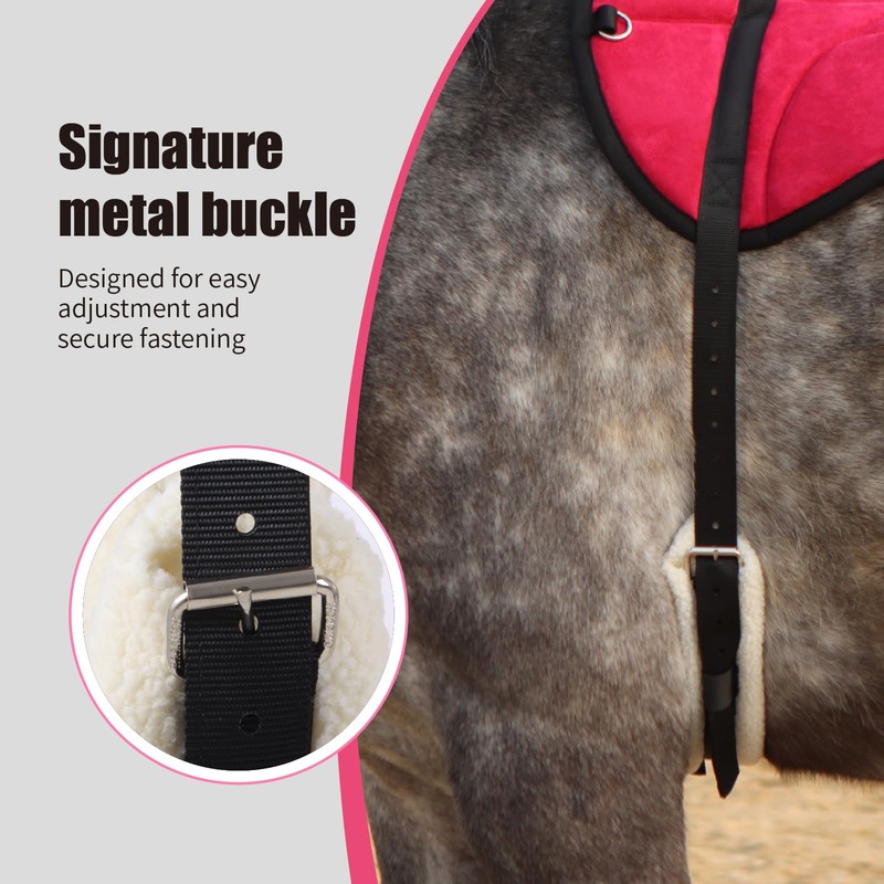 Harrison Howard Ergonomically Designed Correct Bareback Pad with Side Pockets