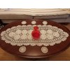 Damanni Oval Cotton Handmade Crochet Lace Table Runner Doilies Dresser