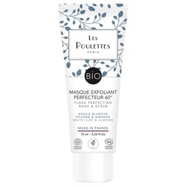 Les Poulettes Paris Flash Perfecting Mask & Scrub White Clay Organic 75ml