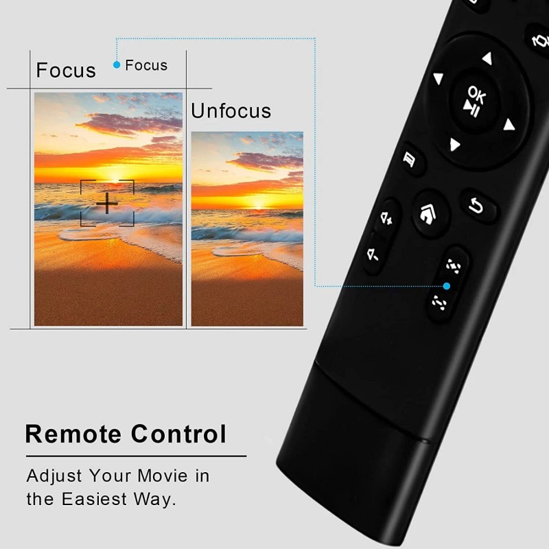 JOVAL Portable Projector 2022 Upgraded WiFi Mini Projector, FHD 1080P