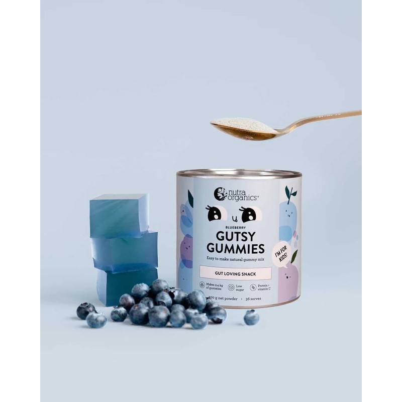 Nutra Organics Gutsy Gummies, Strawberry / 150g