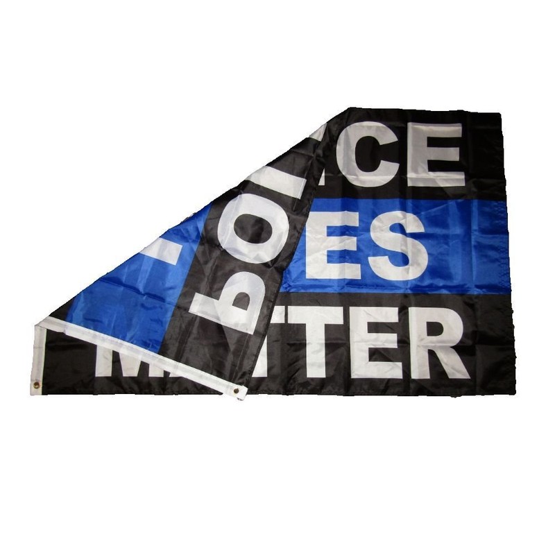 Ant Enterprises 3x5 Police Lives Matter Thin Blue Line Flag