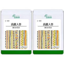 Lipusa Saponin C-101 Method Korean Ginseng 180 Capsules 2 / 리푸사 사포닌 C-101 공법 고려인삼 180캡슐 2개