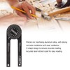 ieron 7 Inch Miter Saw Protractor Angle Finder Tool, 360°Angle