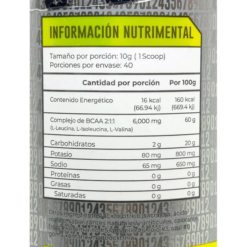 Bcaas 211 Mora Azul 400 Grs 43 Supplements Mora Azul