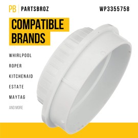 PartsBroz WP3355758 Agitator Cap - Compatible With Whirlpool Roper KitchenAid Estate Washer - Replaces AP6008070 3355758 3347663 3348376 3352098 3355712 3355758D 3355759 3355760 PS11741199