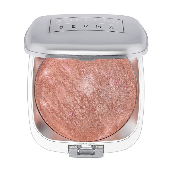 Ageless Derma Baked Mineral Makeup Healthy Blush with Botanical Extracts (Guava Swirl) Made in USA