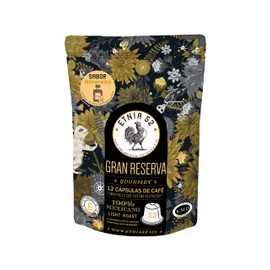 Etnia 52 | 12 Cápsulas Café de Altura | Intensidad 6 | Sabor Amaretto | Sin azúcares añadidos | Tostado Medio | 100% Arábica