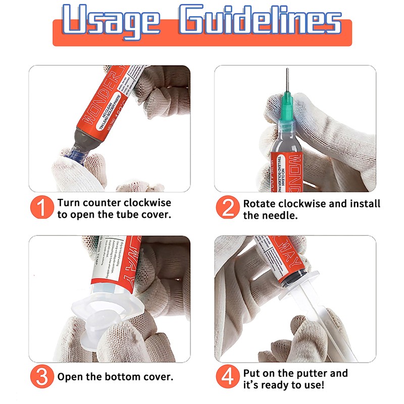 Wonderway Sn42/Bi58 T5 Lead Free Solder Paste No Clean, 138℃