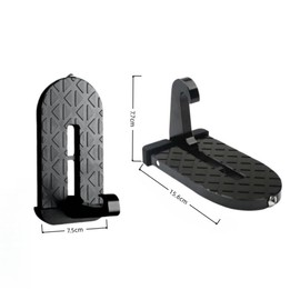 GYWHOOFT 2 Pcs Car Door Step,Car Doorstep Vehicle Hooked Folding Ladder.Car Multi-Functional Latch Door Step Overlanding Gear,Rack Car Awning Accessories,Easy Roof Access Universal Fit for Most Car