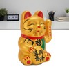 Golden Battery Powered Fortune Cat Waving Hand Good Luck Colorfast