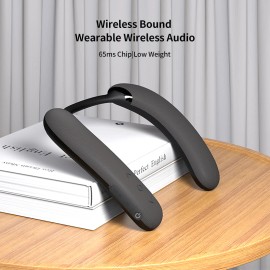Factory Original Neckband Speaker EBS-911 Bluetooth 5.4 Hands Free Speaker Wearable Music Device for Gaming Housing Fashioncolor: Dark Gray, cabinet material: Plastic