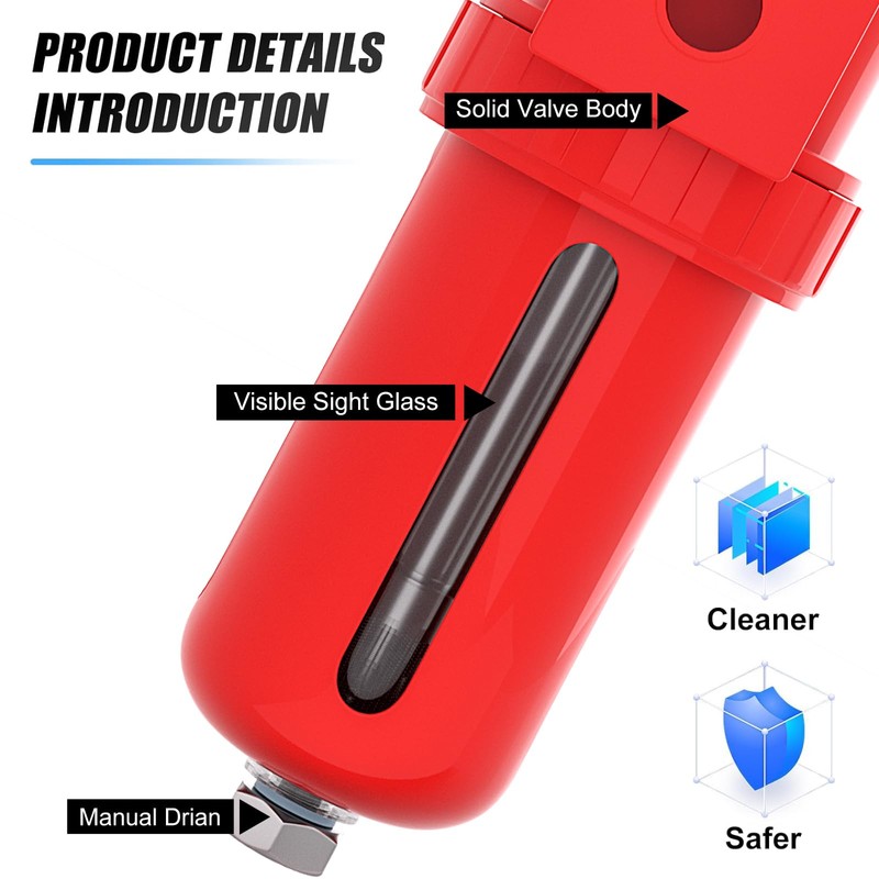 MEANLIN 3/8" NPT Compressed Air Desiccant Drying System, For Dry