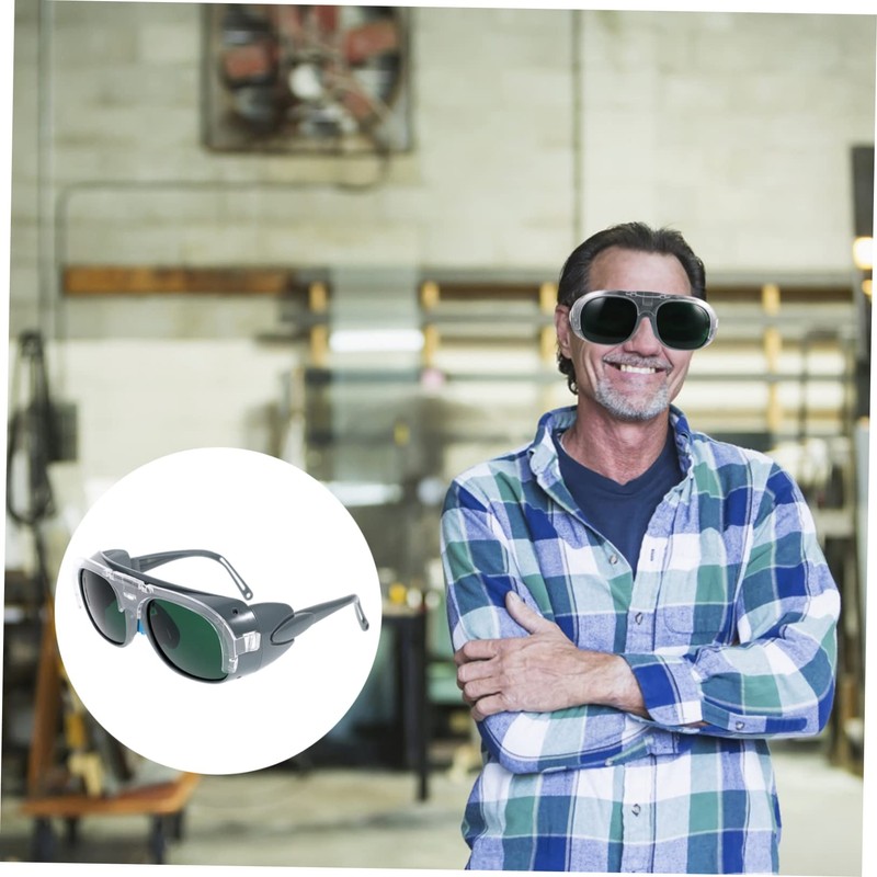 Outanaya 2pcs Welding Glasses Work Glasses for Men Dark Glasses