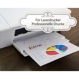 TATMOTIVE FA4200M50 Photo Paper 200 g Matt White / Laser Printer / DIN A4 / Printable on Both Sides / 50 Sheets