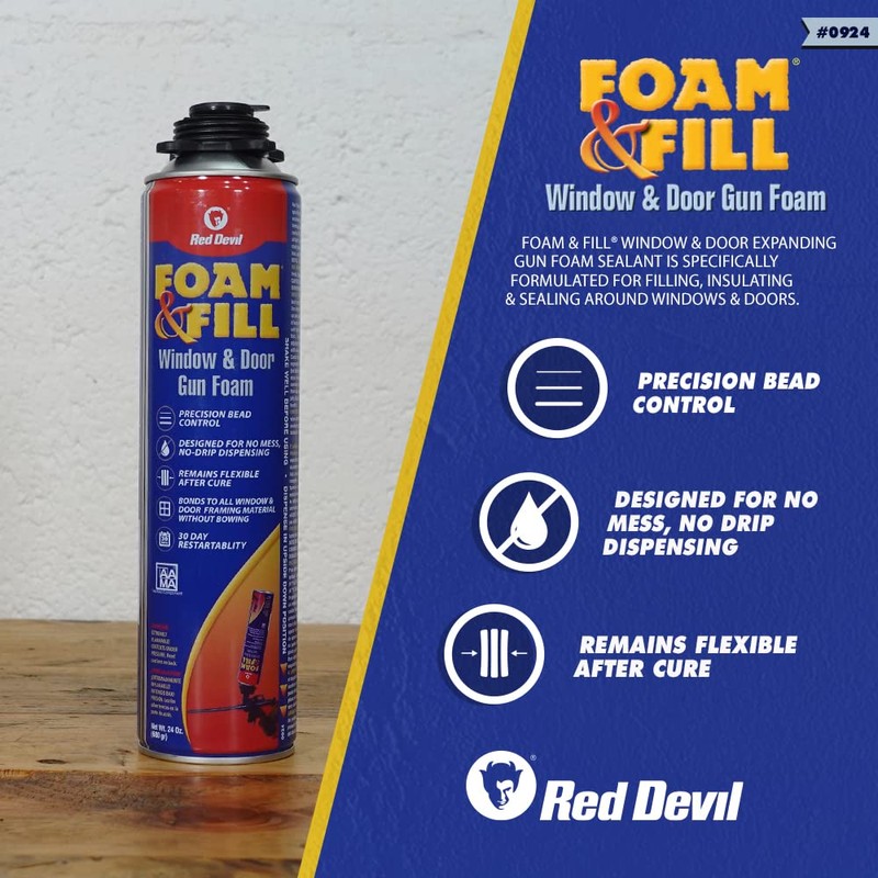 Red Devil 0924 Spray Foam & Fill Window & Door