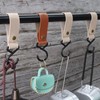 CALLYSONIC Hooks, Hooks for Clothes Rail, Hooks for Wardrobe, S