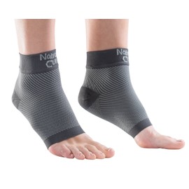 NatraCure Plantar Fasciitis Socks - Compression Foot, Ankle, Heel Sleeves - (Size: Large)