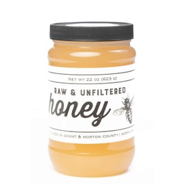 TJO Bees Raw and Unfiltered Honey (22 OZ Jar)