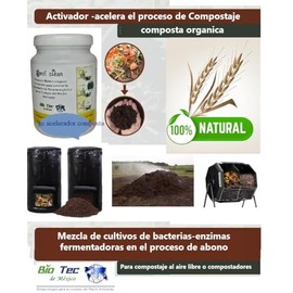 Acelerador Compostaje Producto Biologico Enzimatico Acelera Proceso Abono Residuos Organicos Alimentos Pilas Composta Compostadores