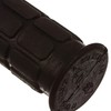 Handlebar rubber set, waffle pattern, firm grip rubber and twist