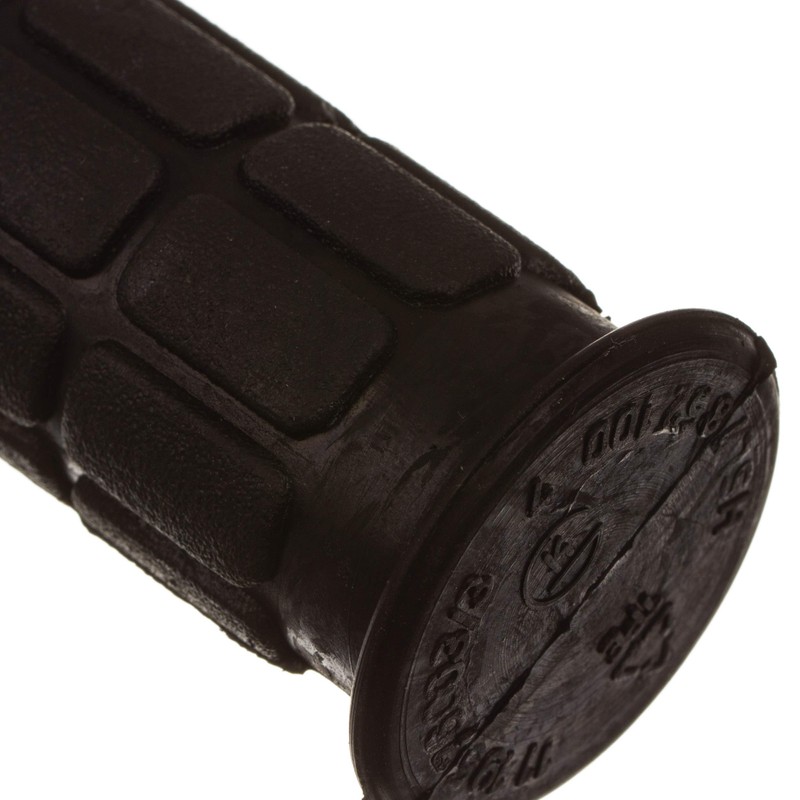 Handlebar rubber set, waffle pattern, firm grip rubber and twist
