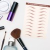 NOLITOY 3 Sheets Eyebrow Tattoo Sticker 4D Hair-like Waterproof Eyebrow