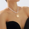 Tgirls Boho Gold Necklace for Women Big Starfish Pendant Necklaces