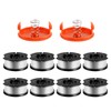 10Pack AF-100 Trimmer Line Replacement Spool Line Compatible for Black+Decker