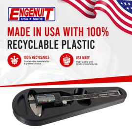 Engenuit USA-Made Magnetic Caliper Holster for Micrometers & Precision Tools – Heavy-Duty Protective Case with Magnetic Backing, Scratch-Resistant, Dustproof, Shockproof, and Durable Design