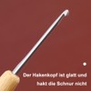 2.5mm Crochet Hook, Ergonomic Handle for Arthritic Hands, Wooden Handle