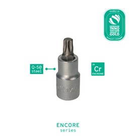 WIESEMANN 1893 Bit Socket Set Suitable for Torx, TX10,15,20,25,27,30,40,45,50,55,60 | 1/4" 1/2" for Torque Wrench, Ratchet Wrench, Impact Power Drills I 81451