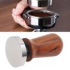 Coffee Tamper Separate Design Stainless Steel Ergonomic Wood Handle Portable