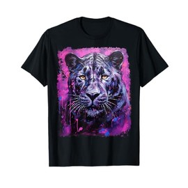 Pop Art Colorful Panther Pink T-Shirt